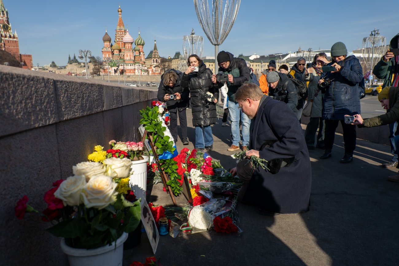 Делегация «Яблока» на Большом Москворецком мосту