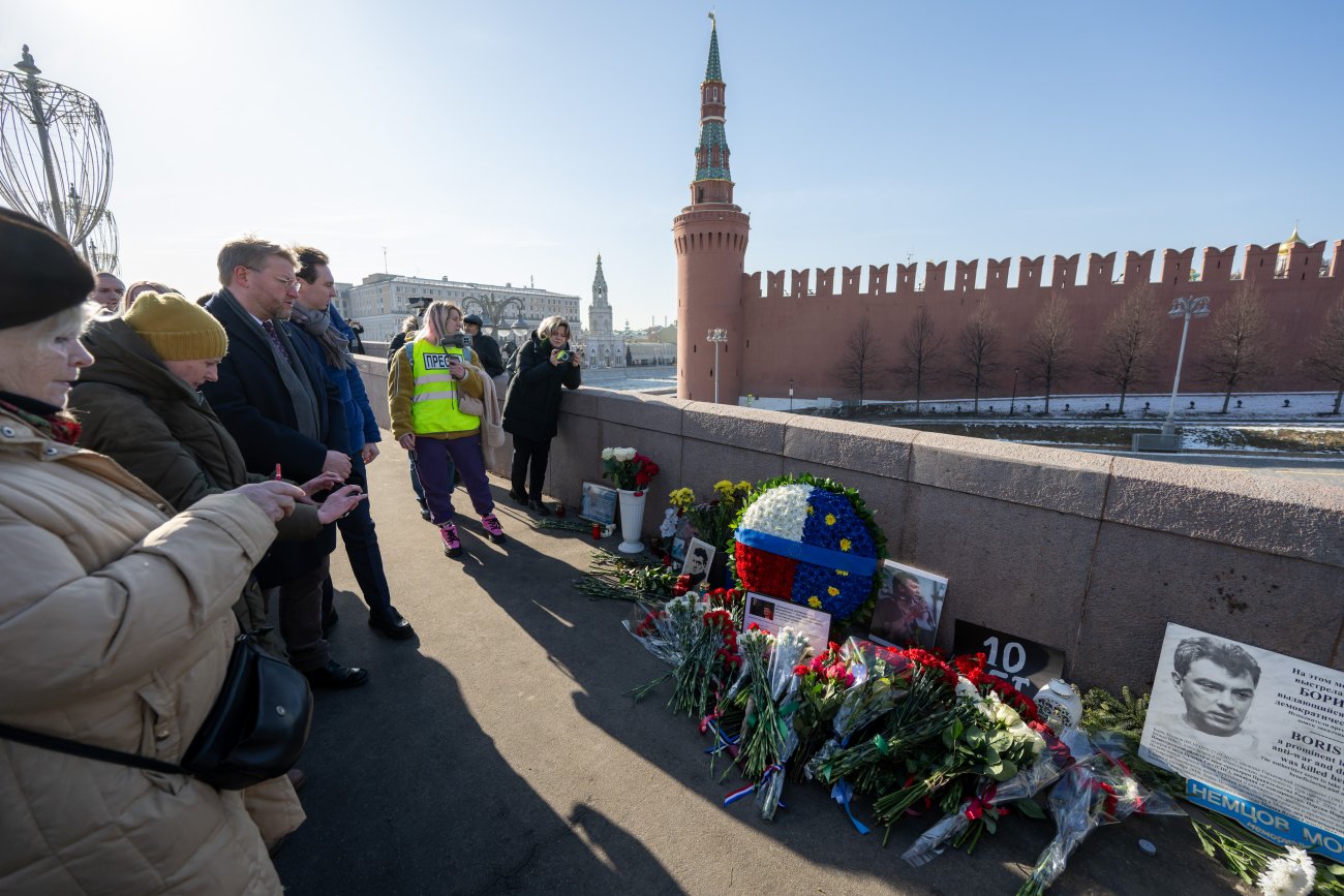 Делегация «Яблока» на Большом Москворецком мосту